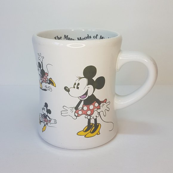Vintage DISNEY "Moods of Minnie" Mug Teacup Minnie Mouse Mug White Ceramic Mug - Picture 11 of 16